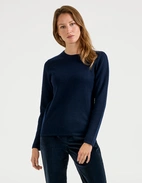 Simone Tröja Cashmere Dk Navy