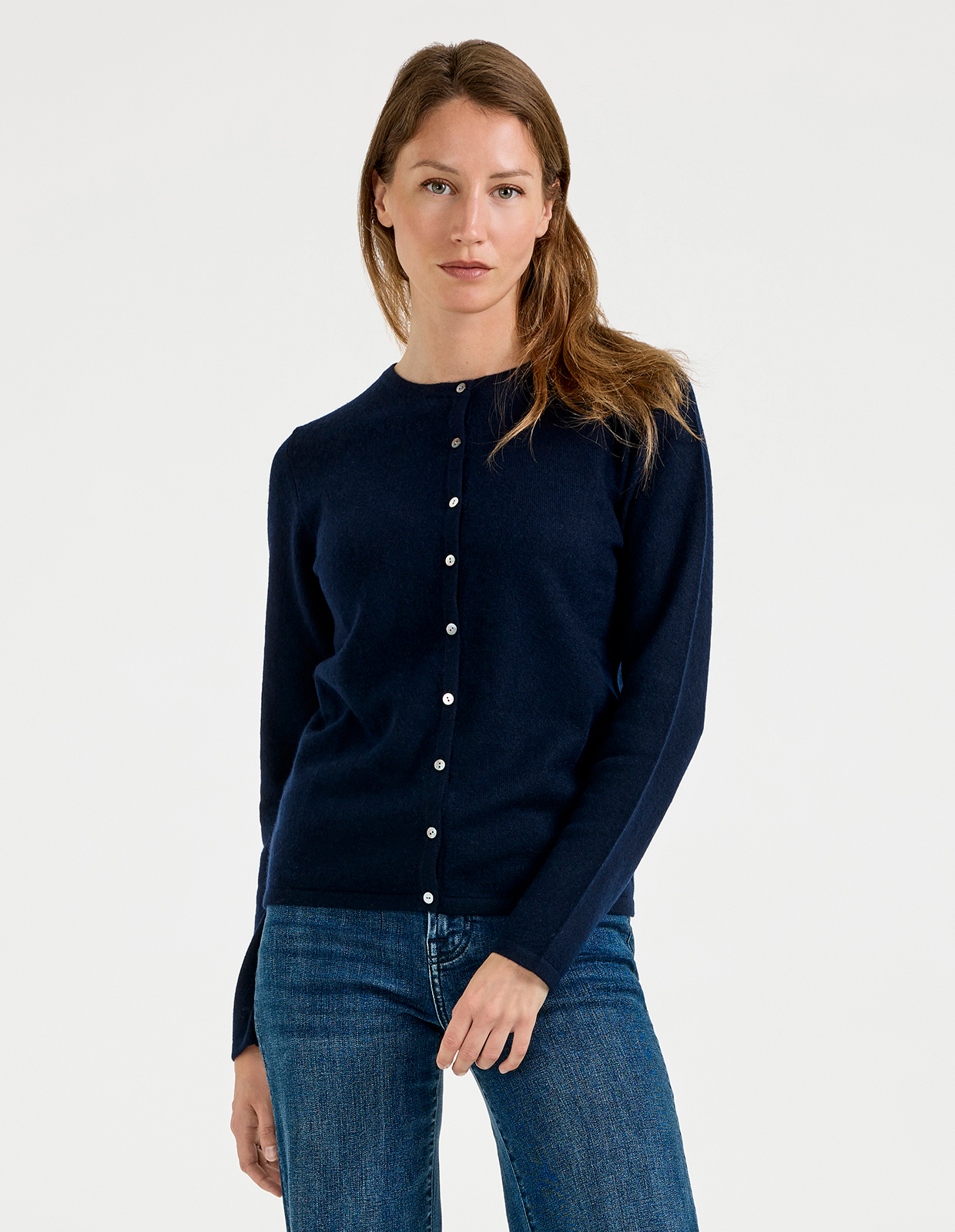 Sandy Cardigan Cashmere Dk Navy