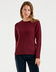 Simone Tröja Cashmere Vinröd