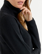 Sabina Polotröja Cashmere Svart XXL