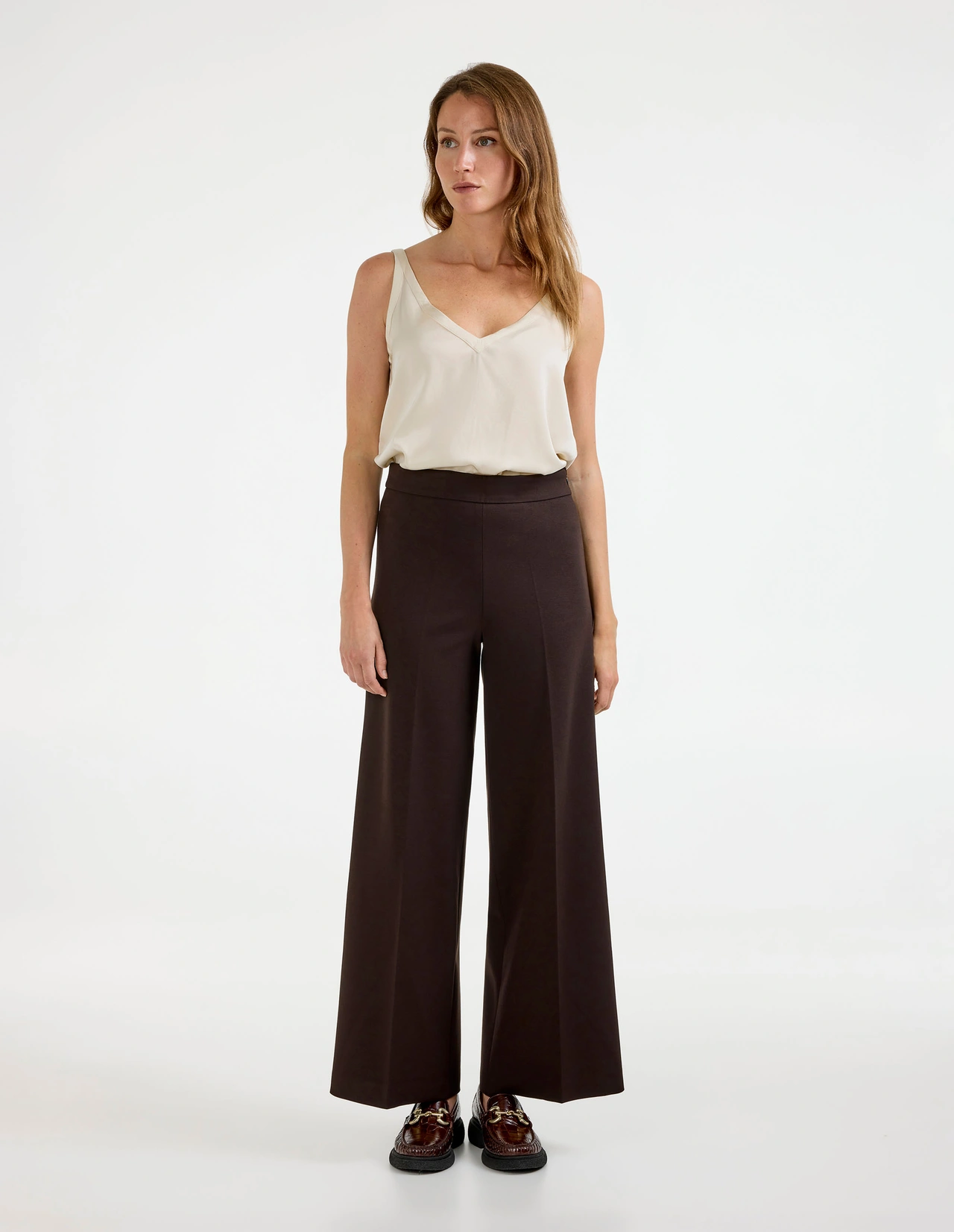 Shin Top Siden Ljusbeige L