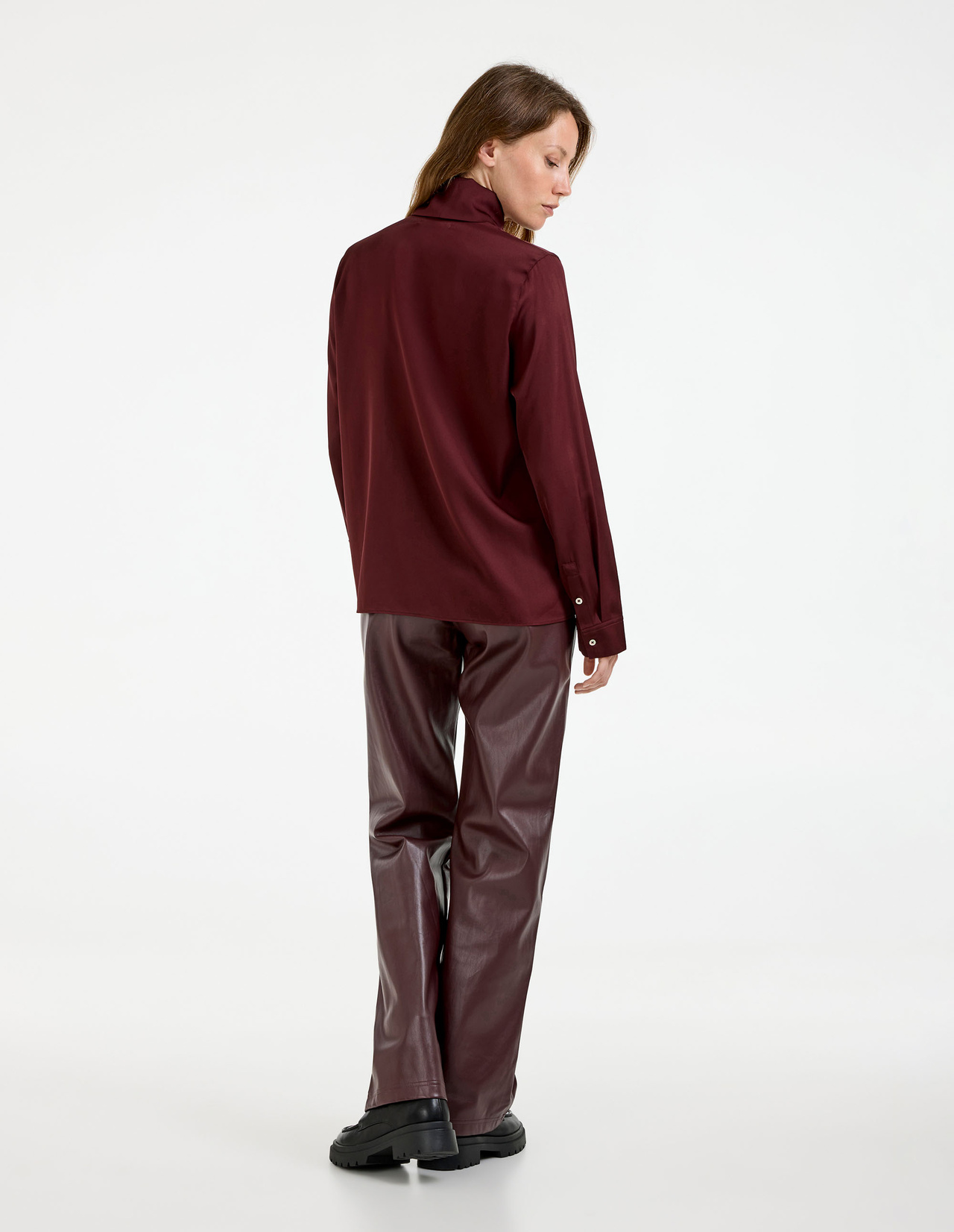 Miki Blouse Burgundy XS