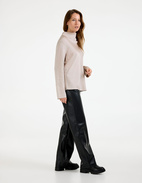 Ayumi Blus Siden Ljusbeige L