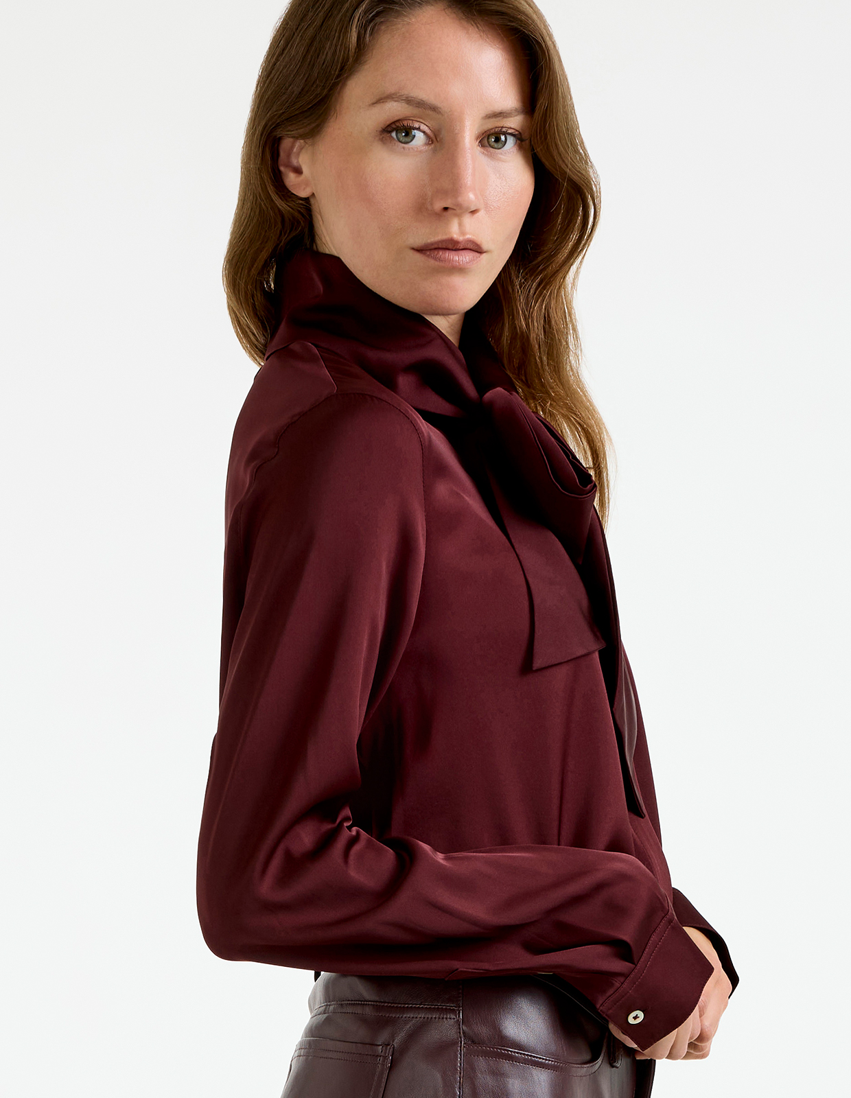 Miki Blouse Burgundy XS