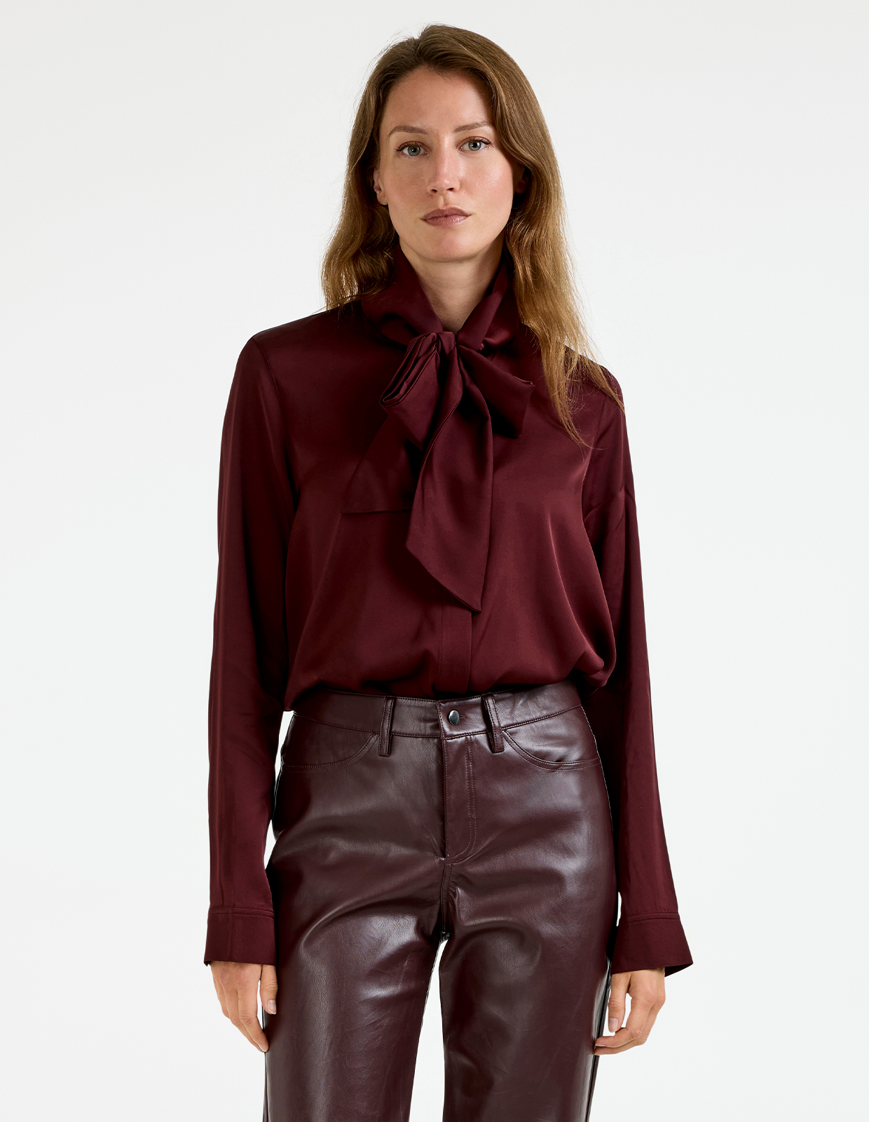 Miki Blouse Burgundy XS