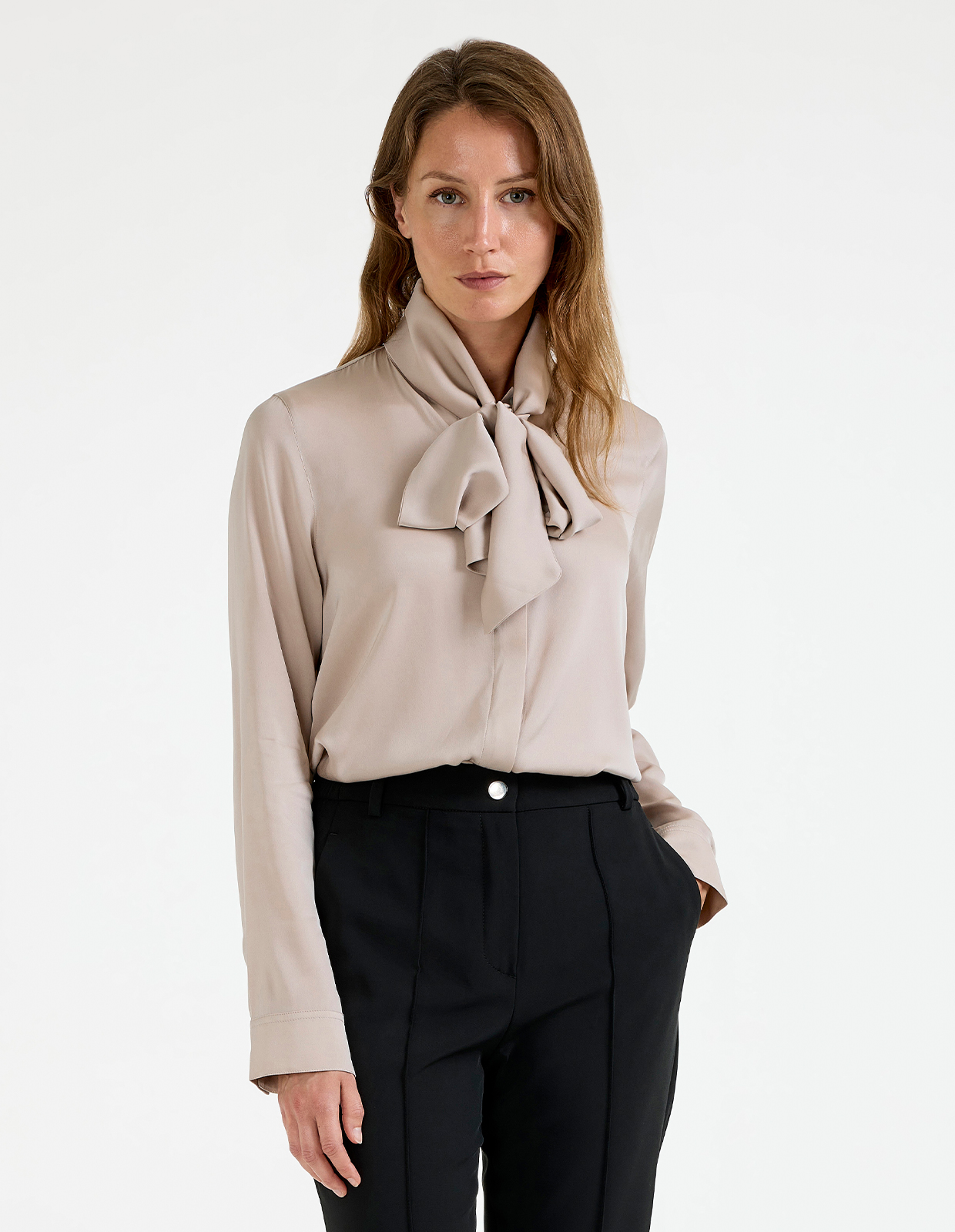 Miki Blouse Ljusbeige