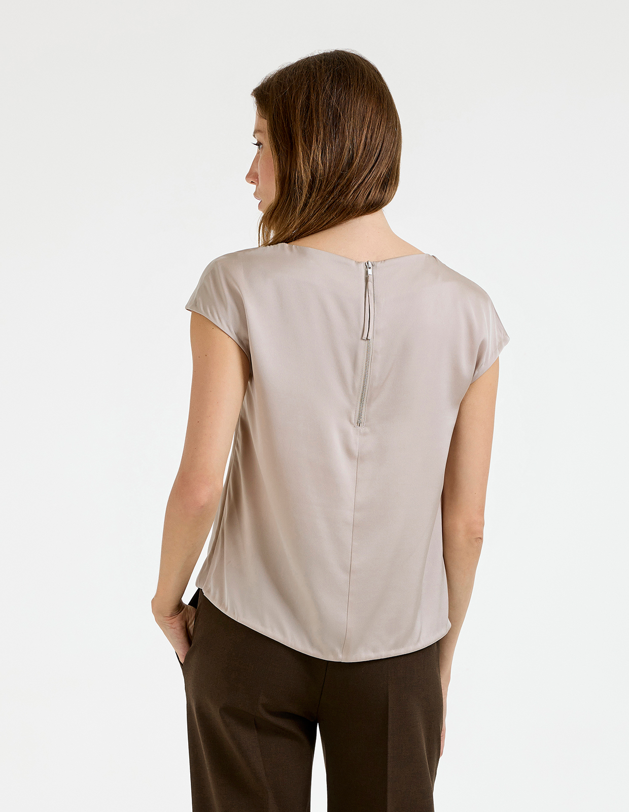 Yui Top Siden Ljusbeige