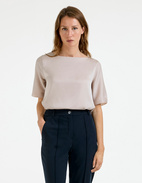Yoli Blus Siden Ljusbeige XL