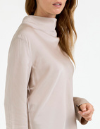 Ayumi Blus Siden Ljusbeige L