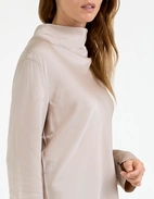 Ayumi Blus Siden Ljusbeige XL