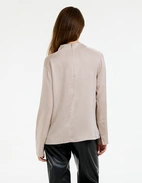Ayumi Blus Siden Ljusbeige XL
