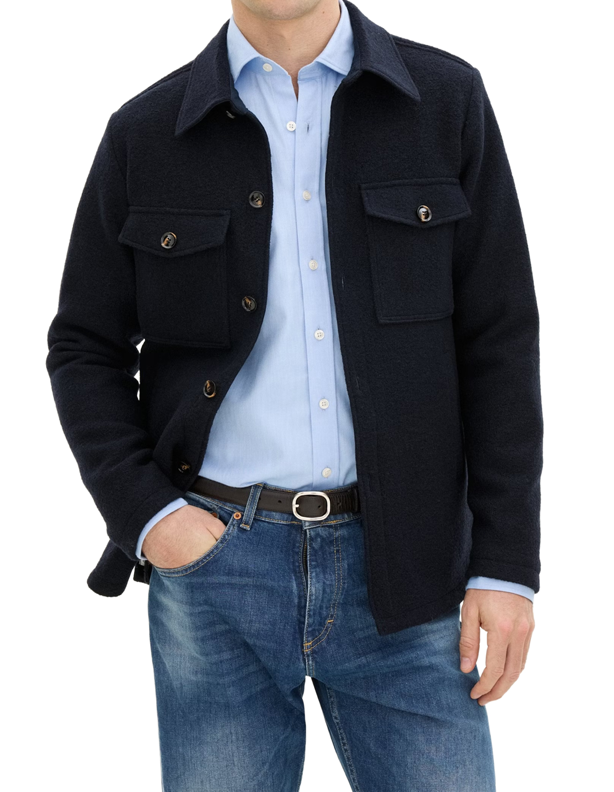 Maverick Overshirt Ull Navy