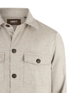 Firenze Overshirt Bomull Lamaull Fiskben Ljusbeige