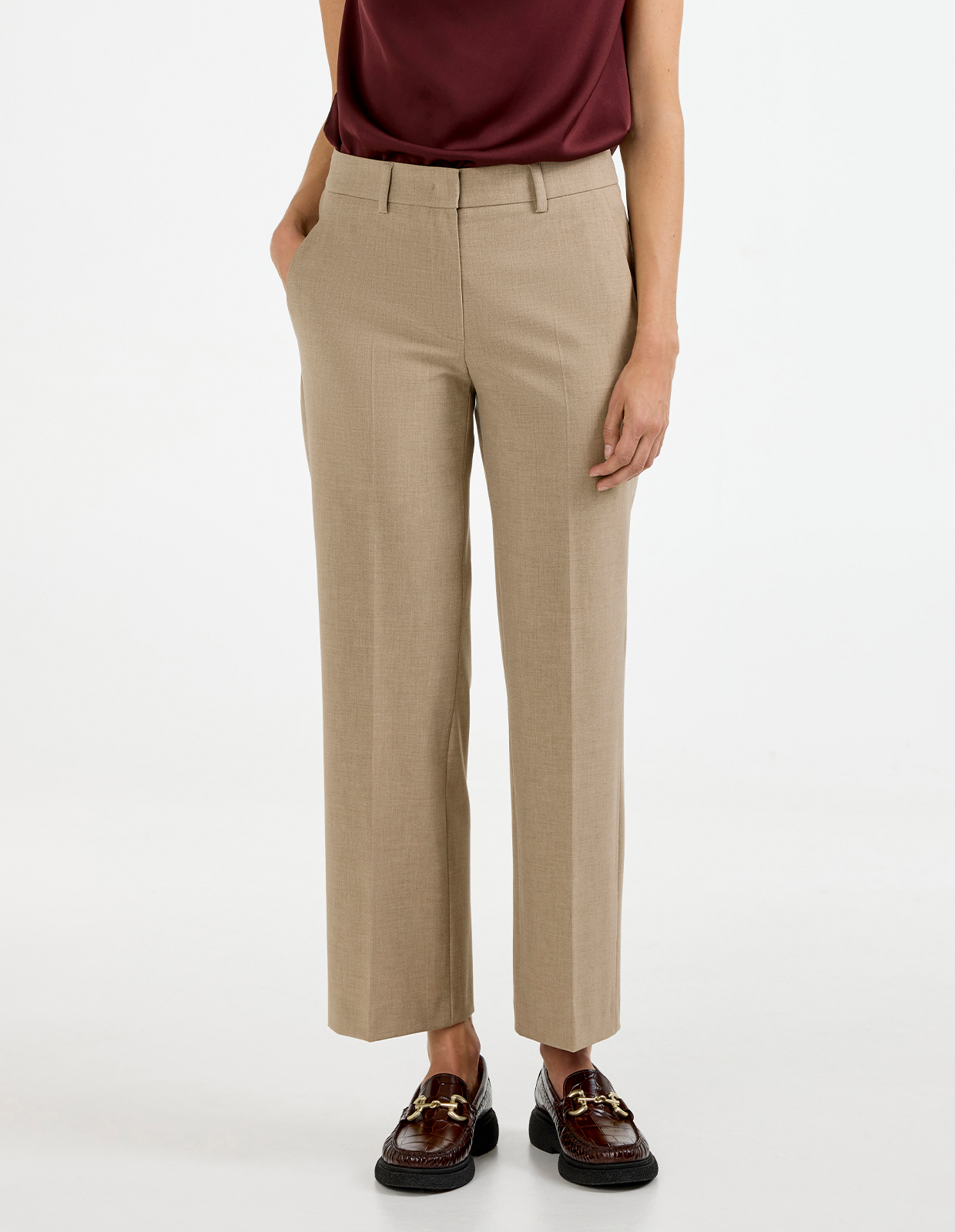 Olessa Bistretch Byxa Beige