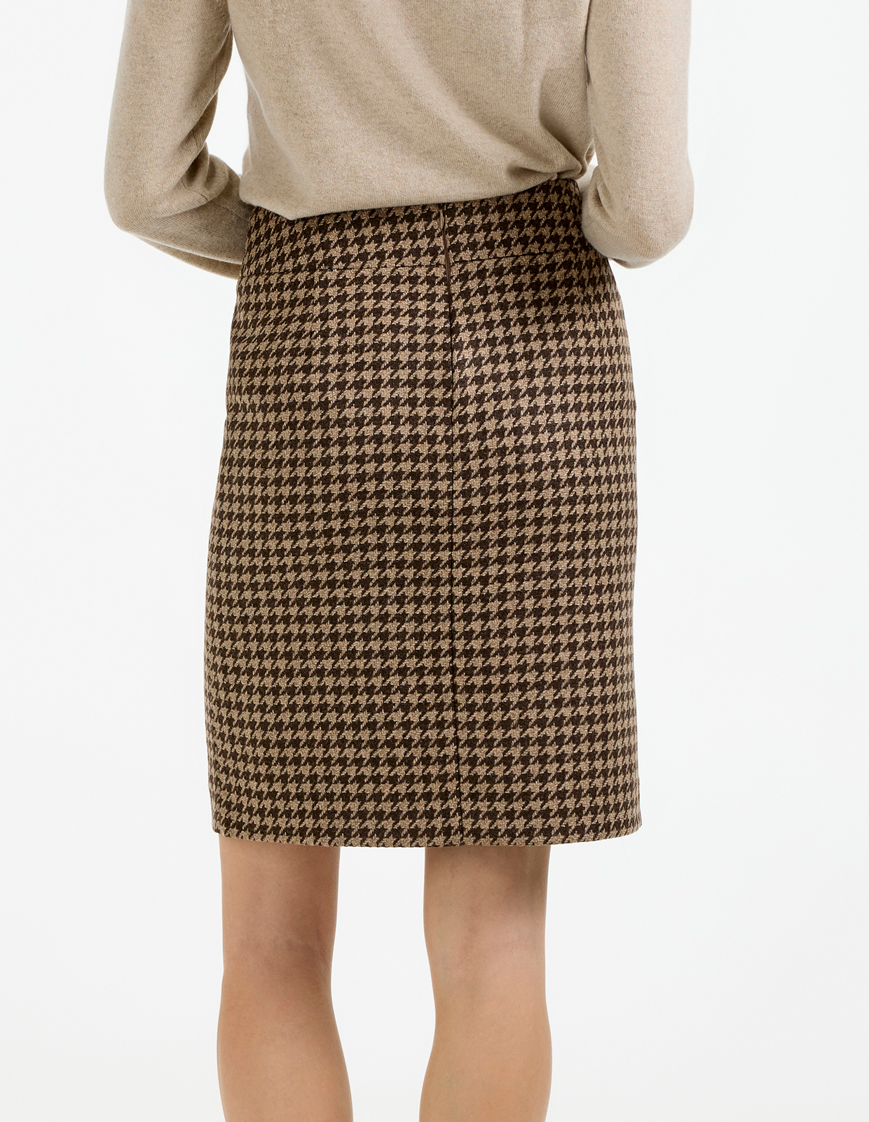 Sivan Kjol Ull Brun/Beige
