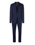 Ego Suit Slim Stretch Wool Italy Blue Stl 146