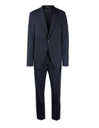 Falk Suit Regular Stretch Wool Navy Sea Stl 100