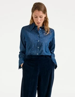 Molly Skjorta Denim Mörkblå 46