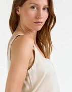 Shin Top Siden Ljusbeige L