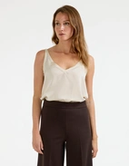 Shin Top Siden Ljusbeige L