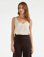 Shin Top Siden Ljusbeige