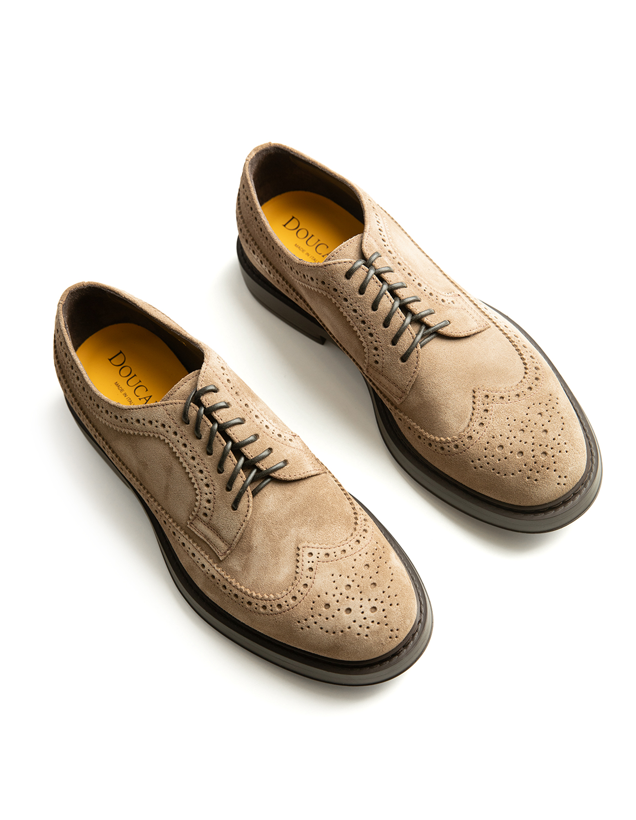 Derby Brogues Mocka Ljusbrun