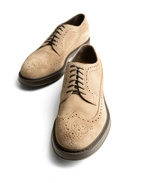 Derby Brogues Mocka Ljusbrun