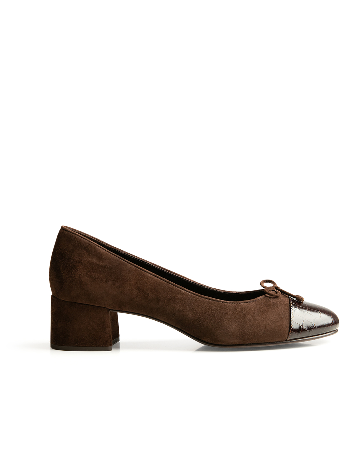 Cap Toe Pump Brun