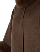 Damini Cape Lammull Mörkbrun One Size