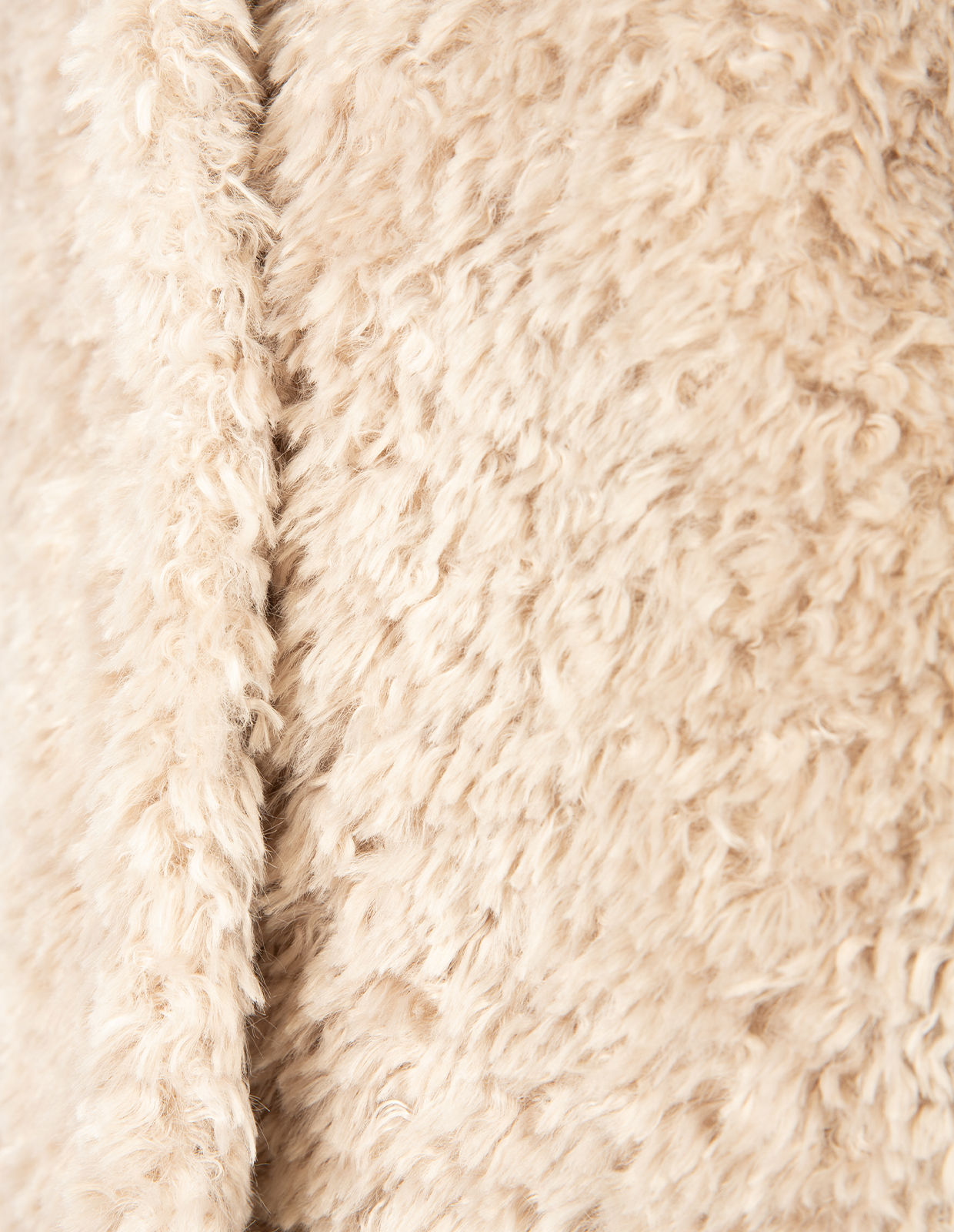 Eco Fur Kappa Ljusbeige 46
