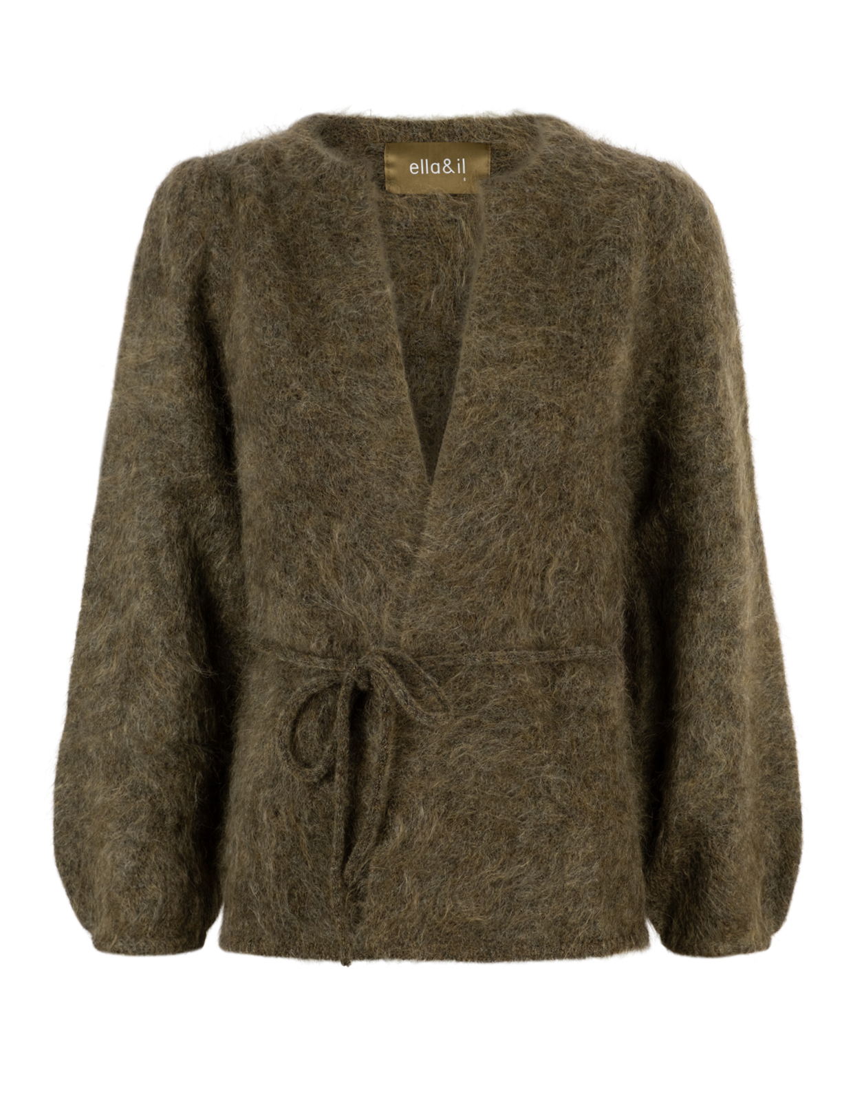 Fredrikke Cardigan Mohair Mörkgrön