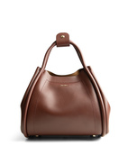 Marine S Väska Läder Vinröd One Size