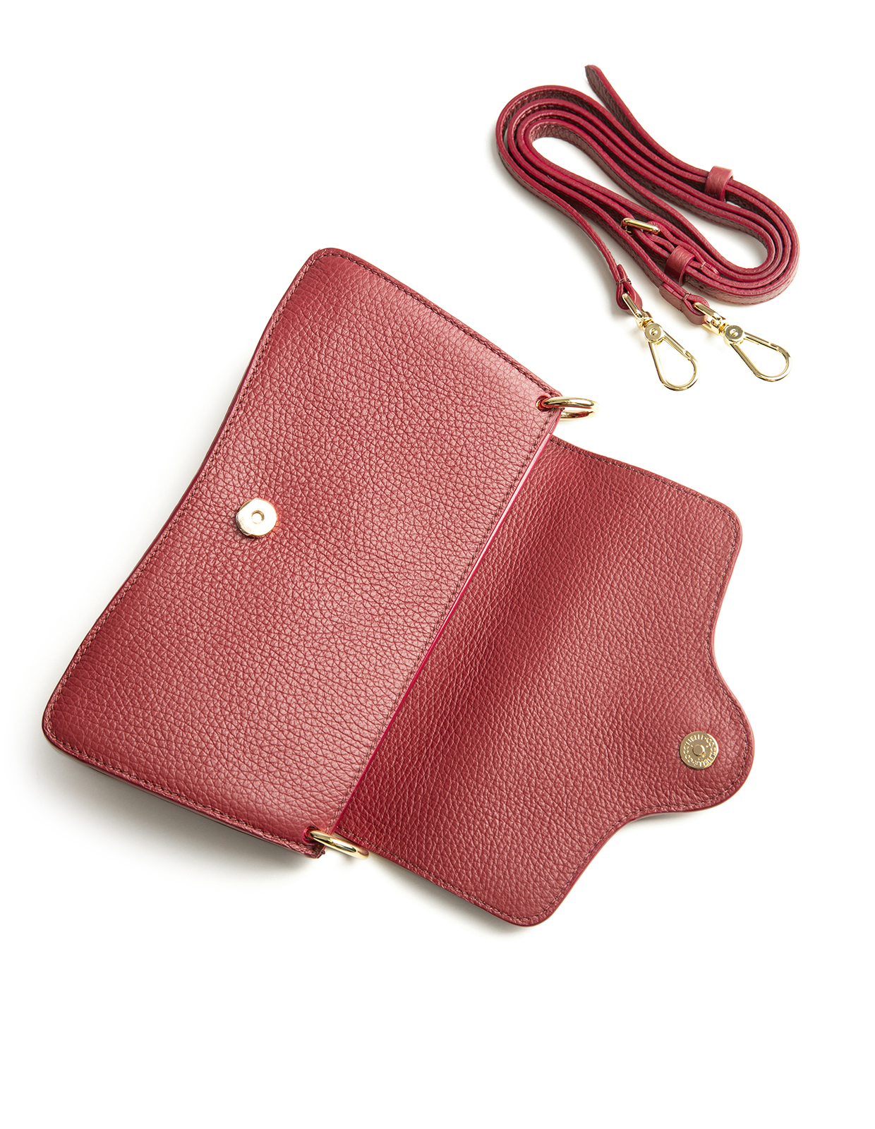 C-Me Väska Läder Vinröd One Size