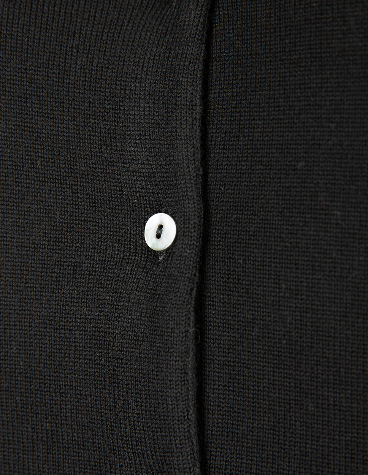 Cardigan Merinoull Svart