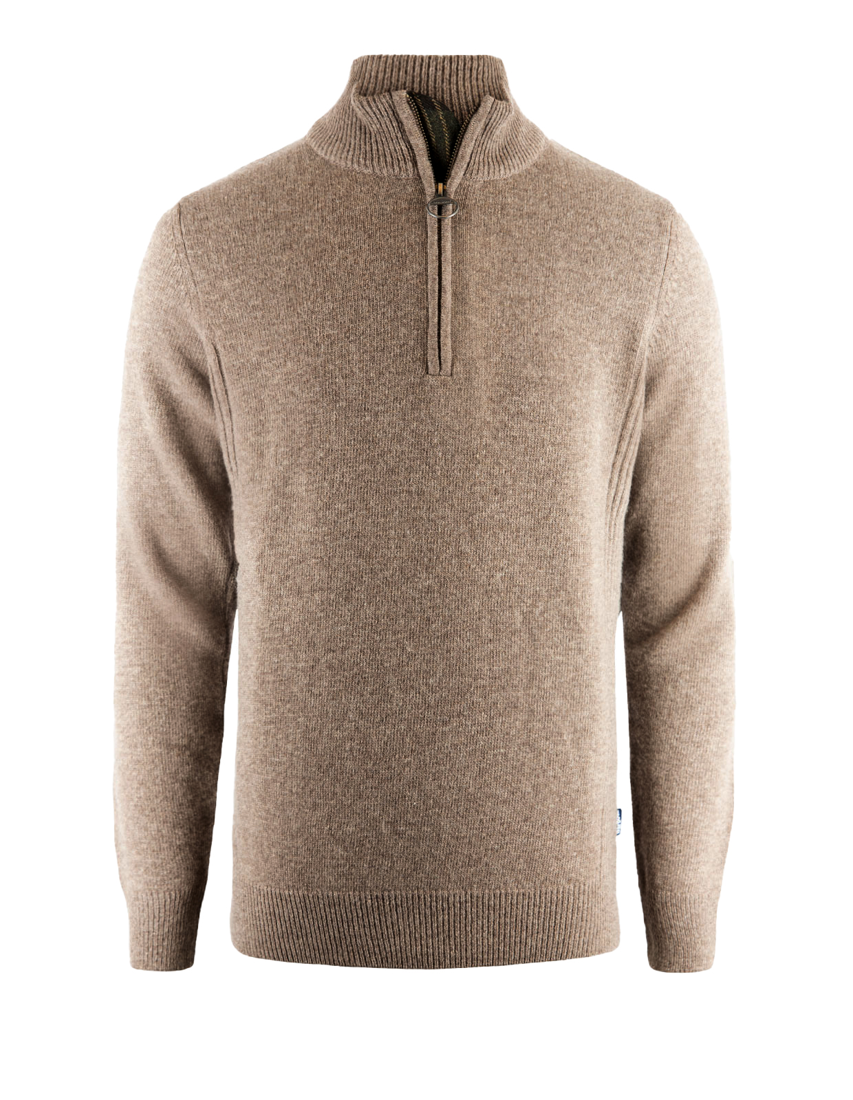 Holden Tröja Half Zip Lammull Brun