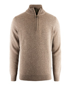 Holden Tröja Half Zip Lammull Brun