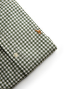 Custom Fit Gingham Oxford Skjorta Grön/Vit XXL