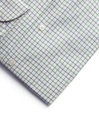 Slim Fit Extra Lång Ärm Skjorta Tattersall Vit/Grön/Blå XLÄ44