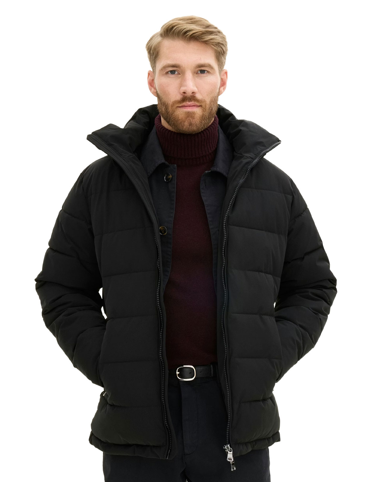 Hooded Puffer Jacka Svart