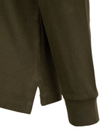 Custom Slim Fit Long Sleeve Polo Company Olive
