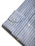 Regular Fit Button Down Skjorta Oxford Randig Blå/Vit