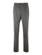Firenze Byxa Frontveck Moon Tweed Fiskben Grå