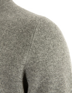 Tröja Zip Ull Cashmere Grå Melerad 56