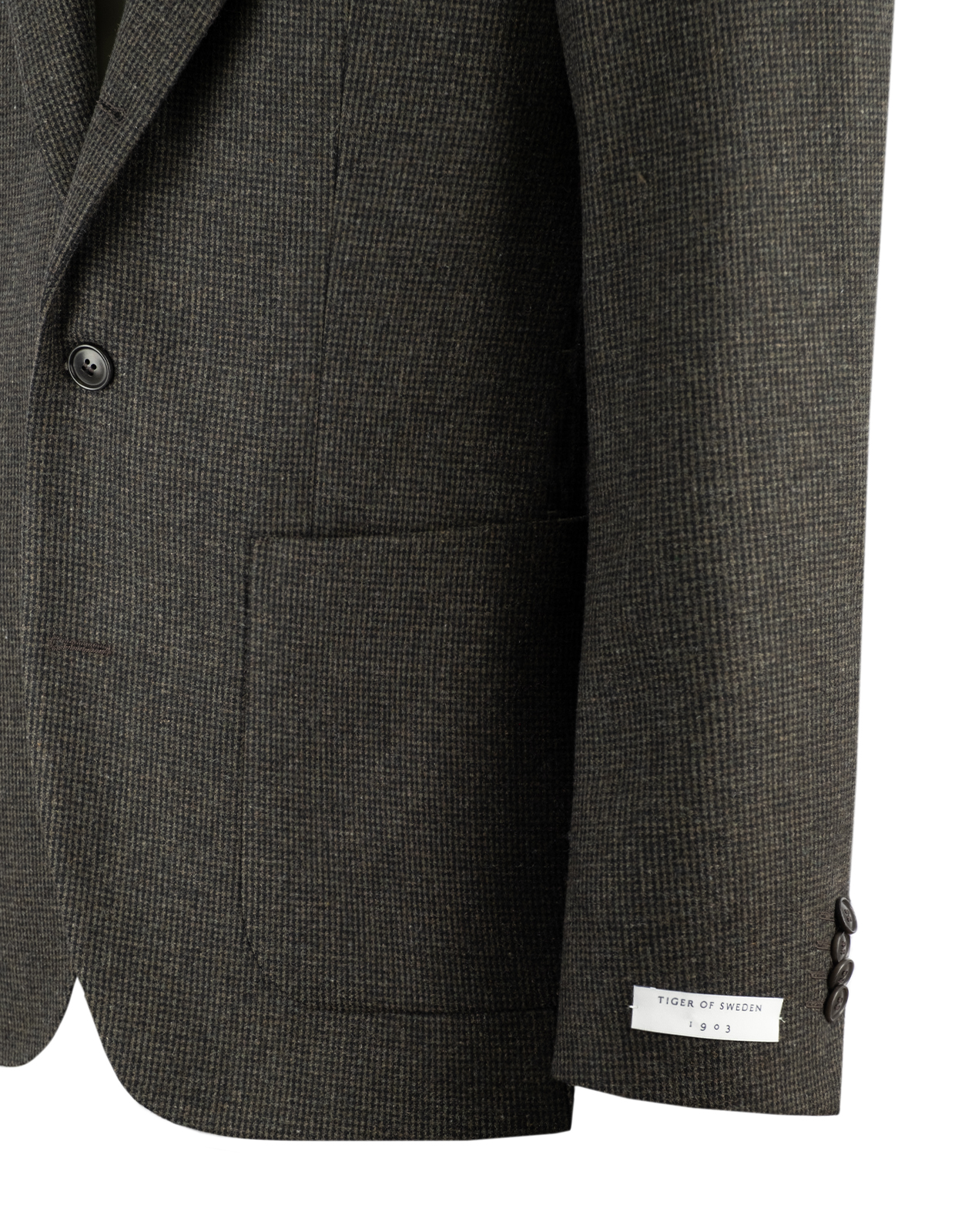 Easer PP Kavaj Pepita Ullblandning Mörkgrön 50