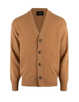 Cardigan Ull Mörkbeige