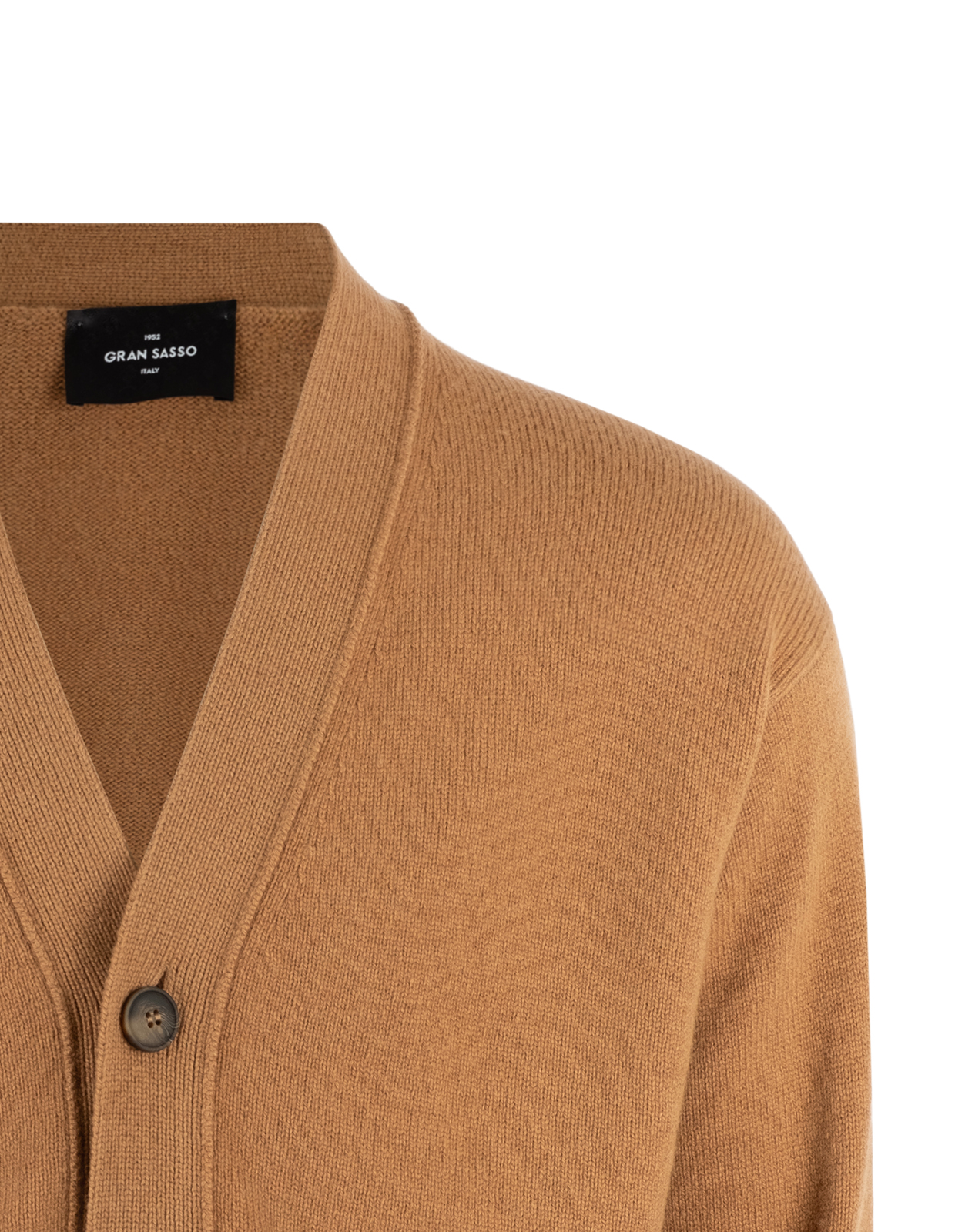 Cardigan Ull Mörkbeige