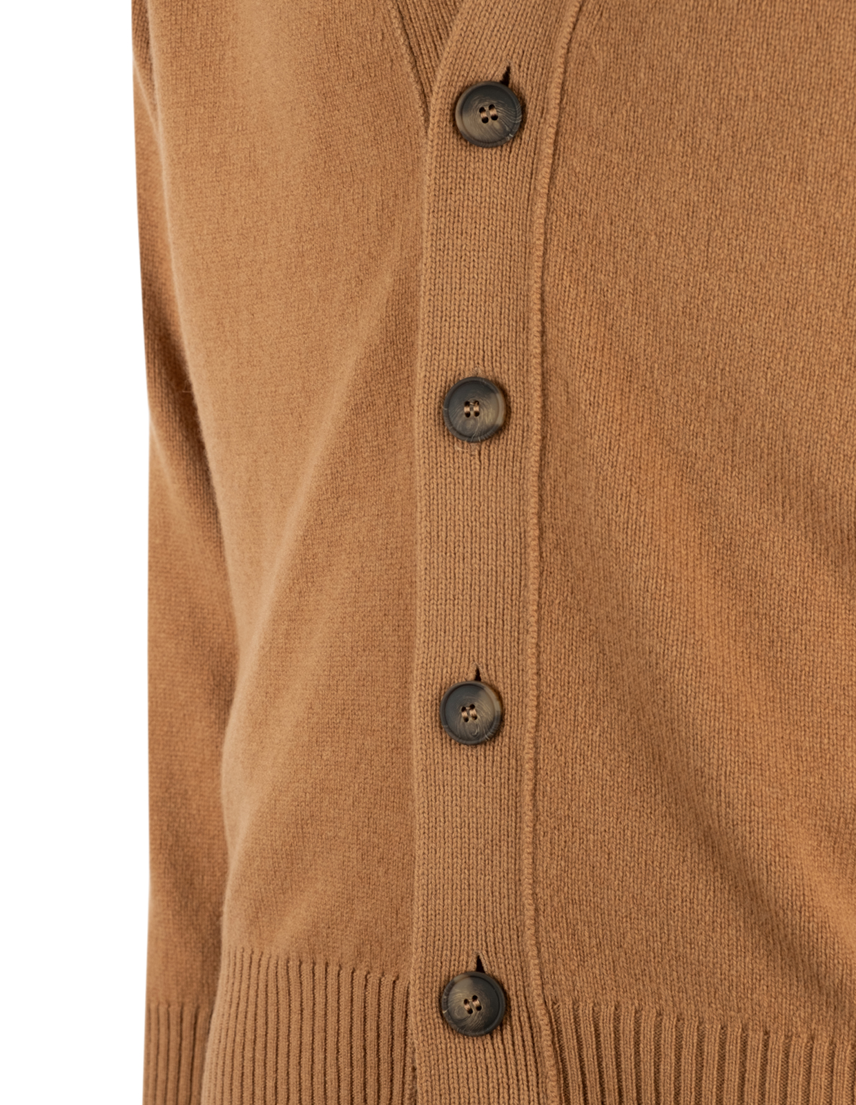 Cardigan Ull Mörkbeige