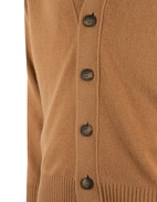 Cardigan Ull Mörkbeige