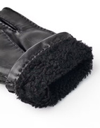 George Handske Lammskinn Svart Stl 8.5