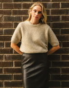 Elsie Kjol Lammskinn Svart 44